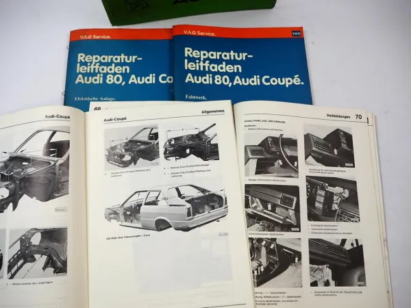 4 Reparaturleitfaden Audi 80 Coupe B2 Elektrische Anlage Fahrwerk Karosserie ab 1980