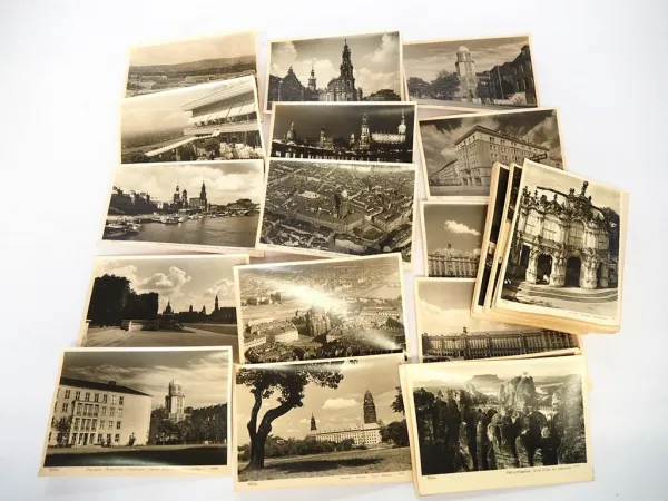 47 Stück Foto AK Dresden und Umgebung Sachsen Walter Hahn 1950er Jahre