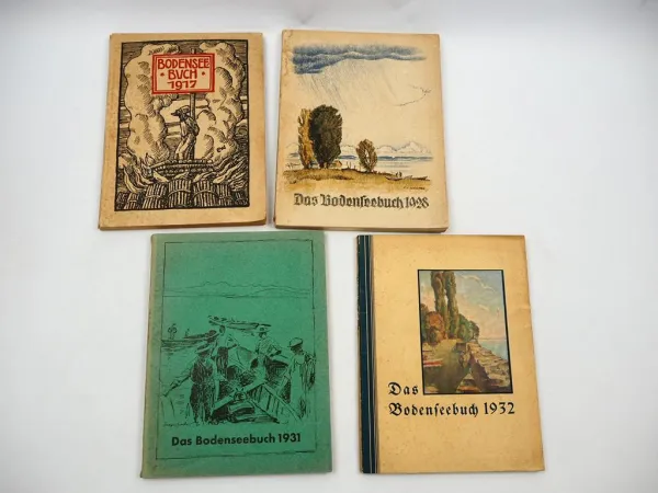 4x Bodenseebuch Jahrbuch 1917 1928 1930 1932