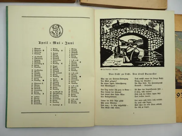 4x Bodenseebuch Jahrbuch 1917 1928 1930 1932