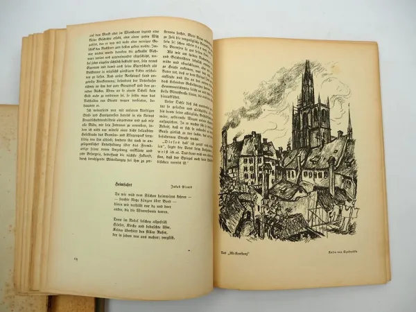 4x Bodenseebuch Jahrbuch 1917 1928 1930 1932