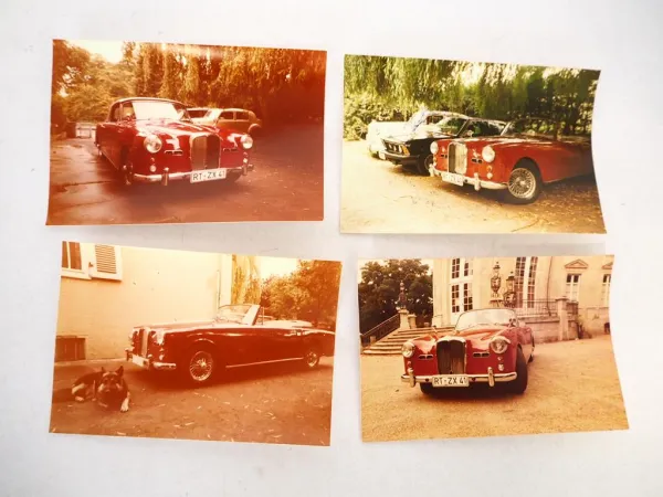 4x Foto Alvis Modell TD 21 Cabrio Aufnahme 1979