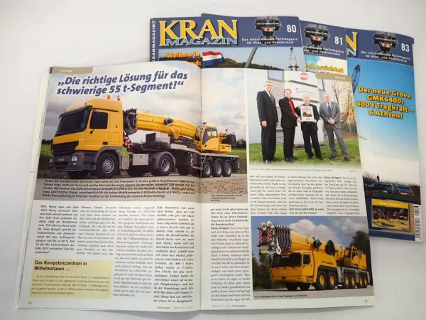4x Orig. Zeitschrift Kranmagazin Fachmagazin für Kran- und Hebetechnik 2011/12