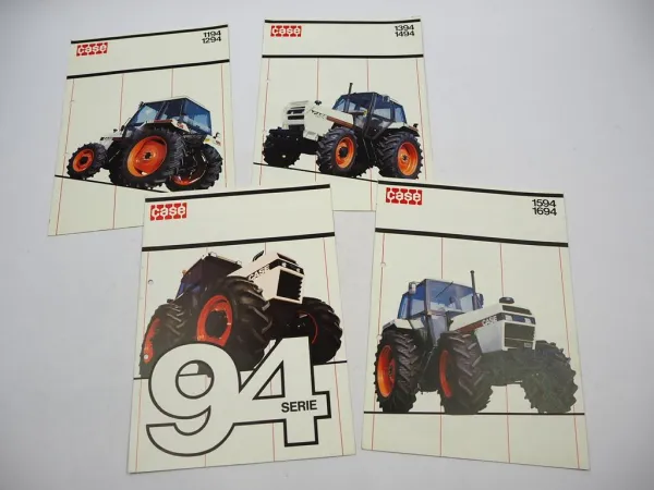 4x Original Prospekt Case 1194 1294 1394 1494 1594 1694 Schlepper 1984