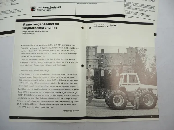 4x Original Prospekt Case 1270 2470 2670 Agri Traction King Schlepper 1970er J.
