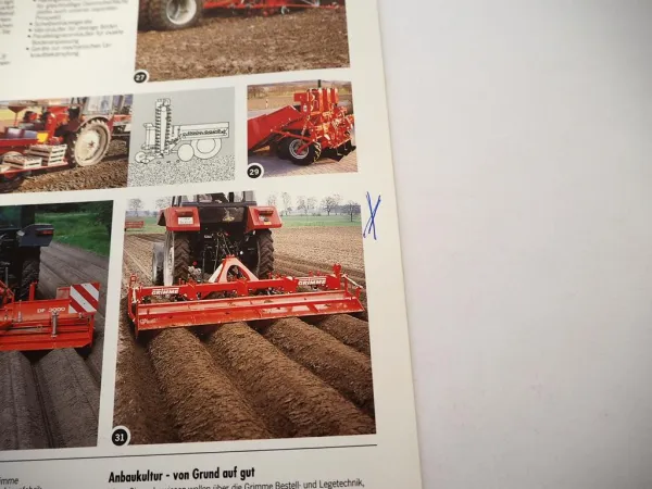 4x Original Prospekte Grimme Kartoffelvollernter Reihenfreileger Legemaschinen