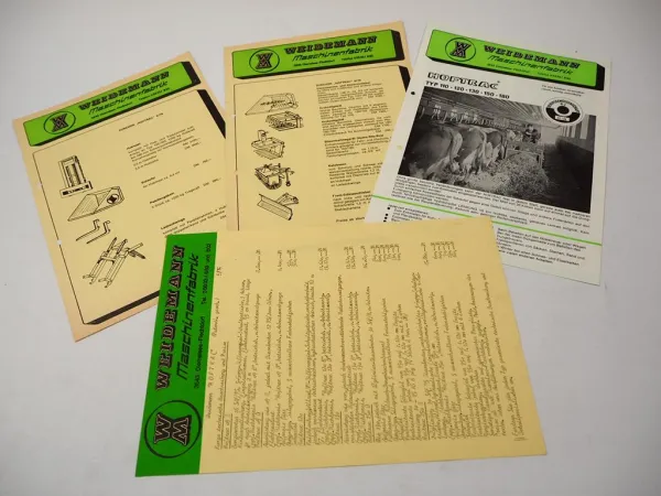 4x Original Prospekte Weidemann Hoftrac Zubehör Preise Landtechnik