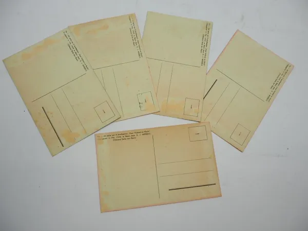 5 AK Postkarten 1945 Voor Vrijheld en Recht Holland Niederlande Briefkaarten