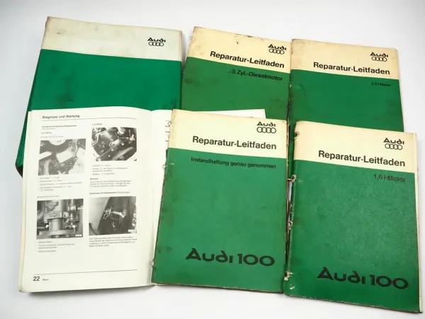5 Reparaturleitfaden Audi 100 C2 Typ 43 Instandhaltung 1,6 2,0 L Motor 5 Zyl. Dieselmotor