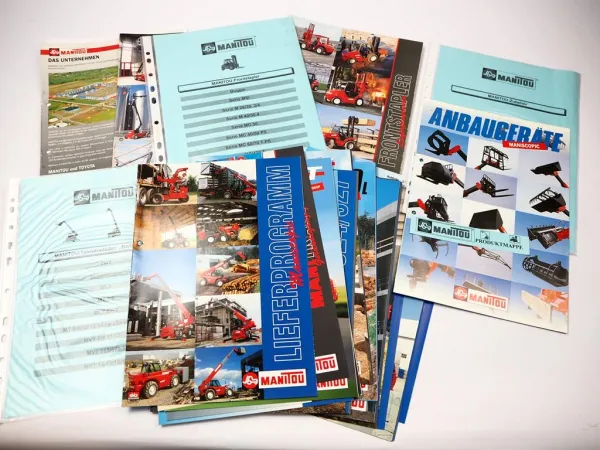 59 Prospekte Manitou Maniscopic Teleskoplader & Frontlader TMT MLA MT MVT MRT MC