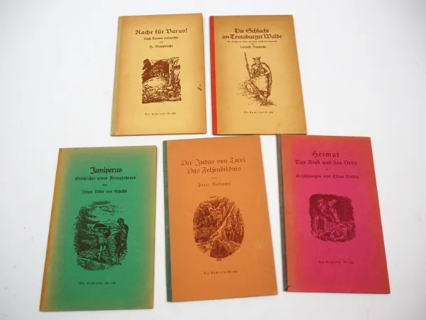 5x Heft Deutsche Jugendbücherei 1920er Jahre Hermann Hillger Verlag