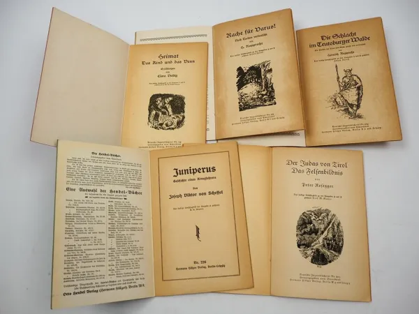 5x Heft Deutsche Jugendbücherei 1920er Jahre Hermann Hillger Verlag