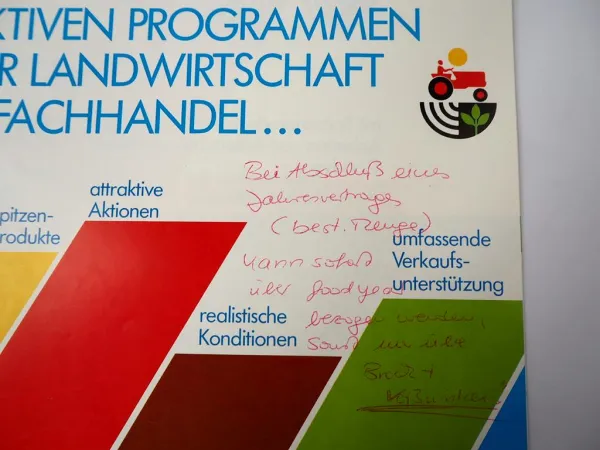 5x Original Prospekte Good Year Reifen für Schlepper Landtechnik 1980er Jahre