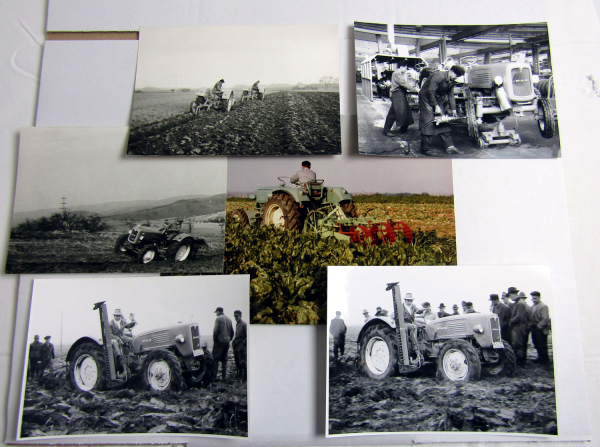 6 Foto MAN Dieselschlepper Traktor Erprobungsfahrt ca 1960 Original