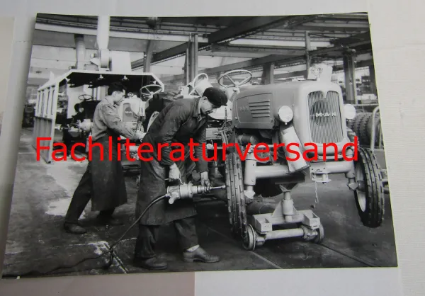 6 Foto MAN Dieselschlepper Traktor Erprobungsfahrt ca 1960 Original
