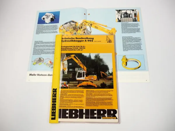 6 Prospekte Liebherr Hydraulikbagger A310 - A922