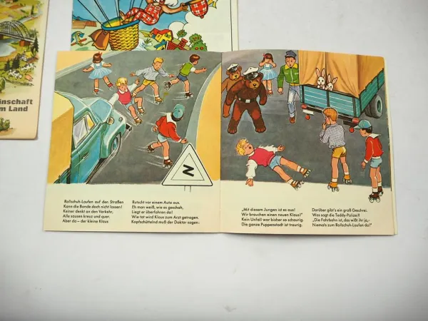 6 Teile Kinder Werbehefte BP Teddypolizei Diolen Tobi Jacobs Kaffee 1950er Jahre