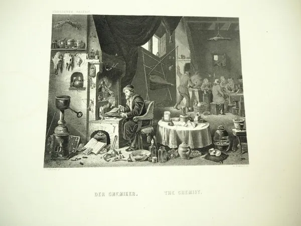 6x Kupferstich Dresdener Galerie W. French Niederländische Meister ca. 1860