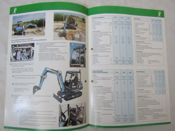 6x Prospekt F.lli Messersi M 16 25 30 35 CH1 2/R Minibagger Kompaktlader ca 2000