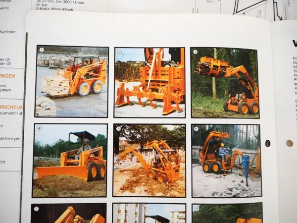 6x Prospekt Poclain Case 1816B 1830 1845 Unilader Technische Daten 1978/79