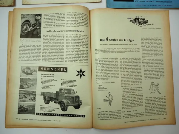 6x Zeitschrift Auto-Markt Jahrgang 1959 1965 PKW LKW Motorrad IAA