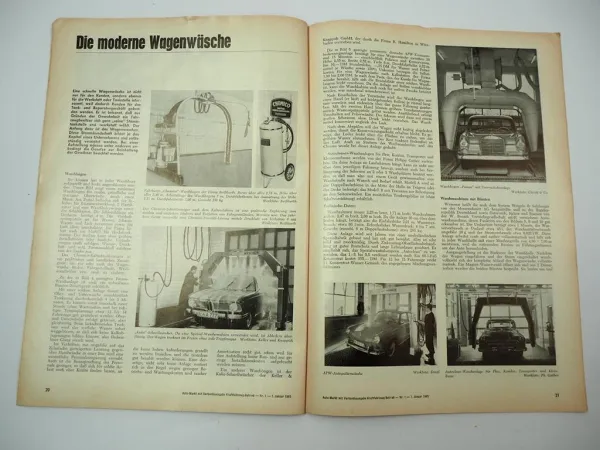 6x Zeitschrift Auto-Markt Jahrgang 1959 1965 PKW LKW Motorrad IAA