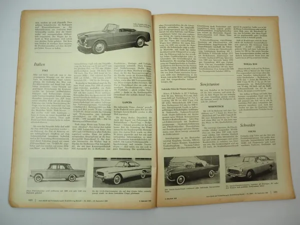 6x Zeitschrift Auto-Markt Jahrgang 1959 1965 PKW LKW Motorrad IAA