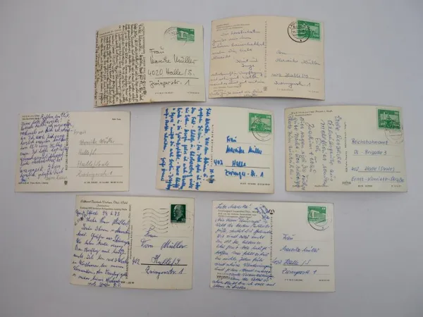 7 Foto AK DDR Ferienobjekte FDGB 1970/80