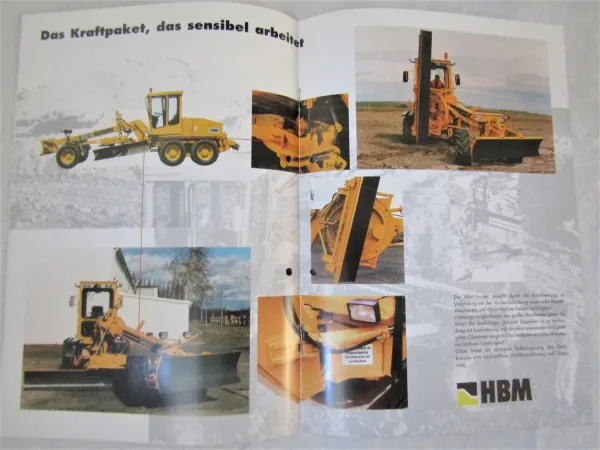 7 Prospekte HBM SHM 2 3 4 5 NA NB Motorgrader 1995 + Angebot Preisliste