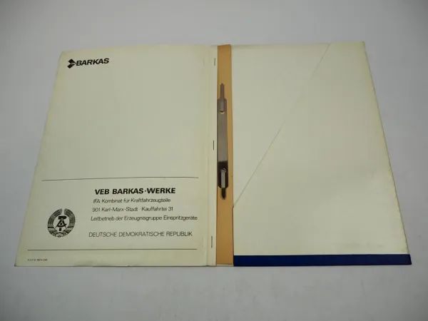 7x Original Prospekt IFA Barkas Infesto Renak Einspritzgeräte DDR ca. 1960er J.