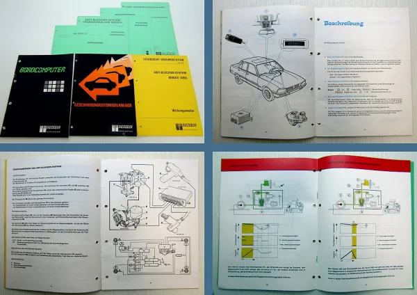 7x Peugeot alle Typen Handbuch ABS Bordcomputer Diebstahlwarnanlage