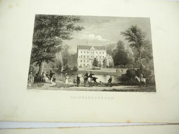 7x Stich oder Lithografie Thüringen gez. v. Otto Wagner ca. 1850