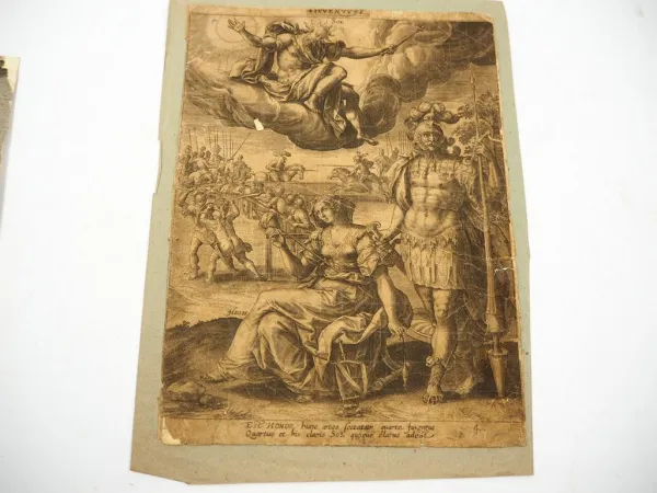 8 Kupferstiche und Radierungen ca. von 1600 bis 1900 verschiedene Motive