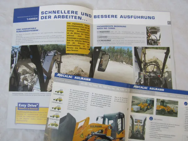 8 Prospekte Mecalac Ahlmann Mehrzweckfahrzeuge 14 12 10 MBX MXT MSX Bagger