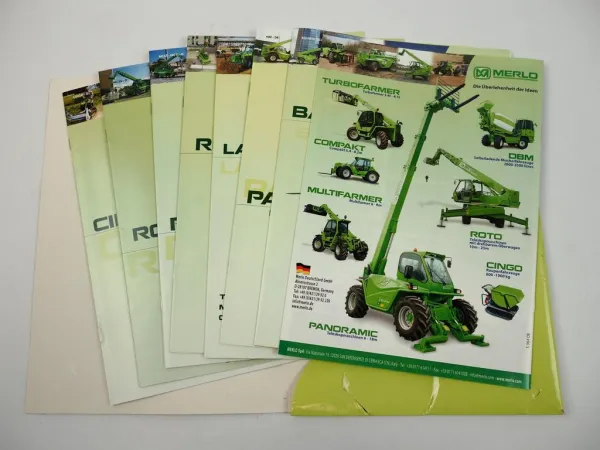 8 Prospekte Merlo Landwirtschaft Bauwirtschaft Panoramic Roto Cingo 2007