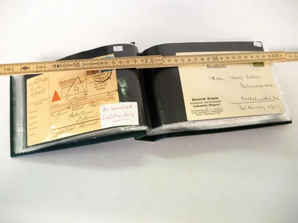 90 Heimatbelege Lichtenfels Oberfranken Briefe Briefmarken Postkarten 1920-2010