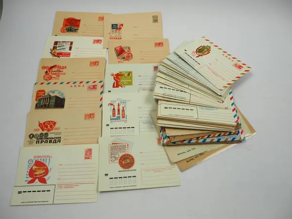 95 Stück Briefe Briefumschläge Russland UdSSR CCCP meist 1970er Jahre