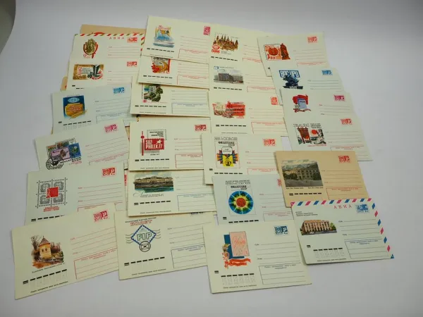 95 Stück Briefe Briefumschläge Russland UdSSR CCCP meist 1970er Jahre
