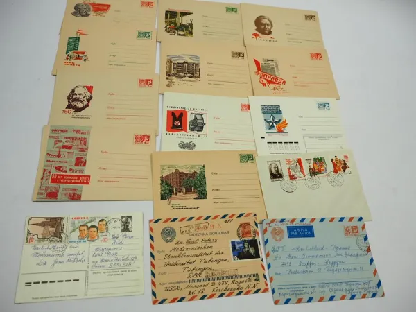 95 Stück Briefe Briefumschläge Russland UdSSR CCCP meist 1970er Jahre