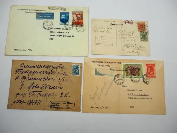 95 Stück Briefe Briefumschläge Russland UdSSR CCCP meist 1970er Jahre
