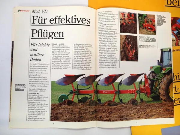 9x Original Prospekt Silowolff Kverneland Landtechnik 1990er Jahre