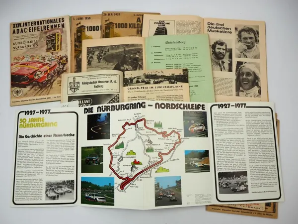 9x Programmheft Nürburgring Internationale Rennen Motorrad Formel 1 2 1950 - 75