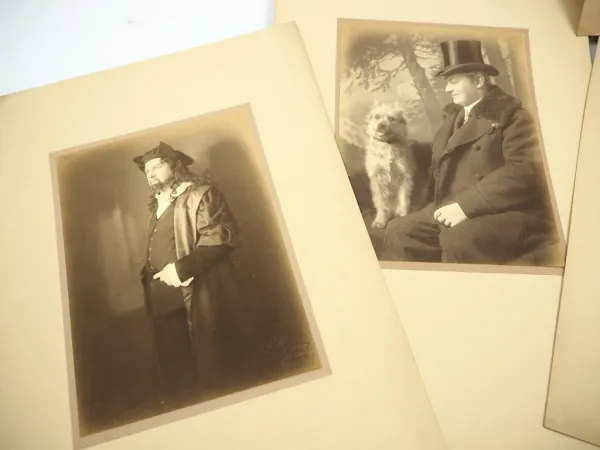 9x Sepiafoto Georg Reimers Schauspieler Burgtheater Wien Fotograf Setzer ca 1920