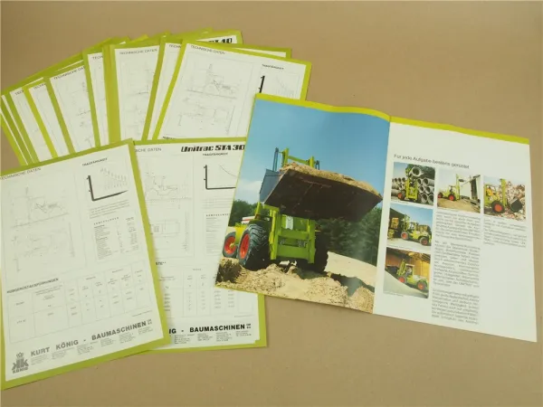 Prospekt Typenblätter Claas Raussendorf Unicat ST STA 50 40 30 H Stapler 80er