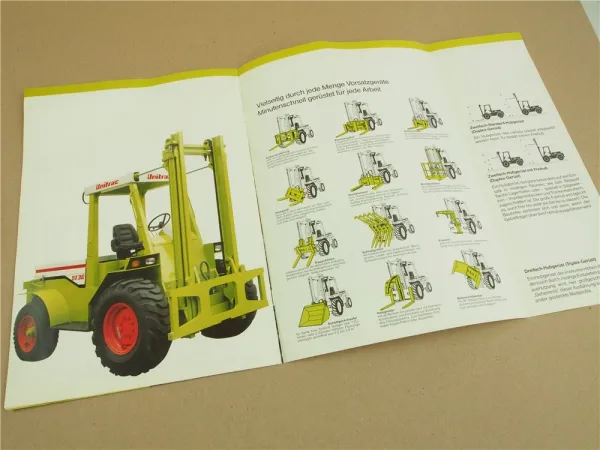 Prospekt Typenblätter Claas Raussendorf Unicat ST STA 50 40 30 H Stapler 80er