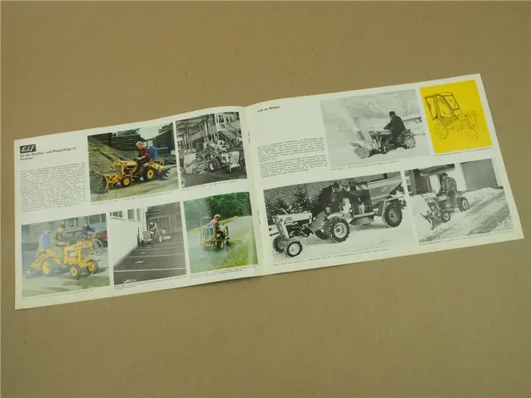 Prospekt Massey Ferguson MF Elf 11 Kleinschlepper mit 8 PS von 11/1965