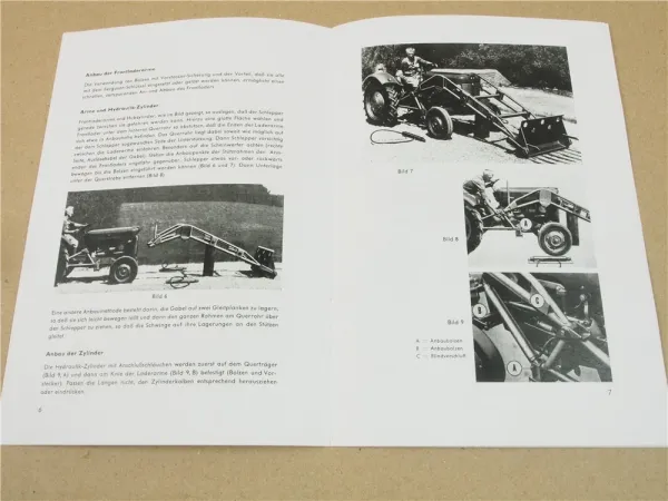 Massey Ferguson 823 Frontlader Betriebsanleitung für MF25 Traktor