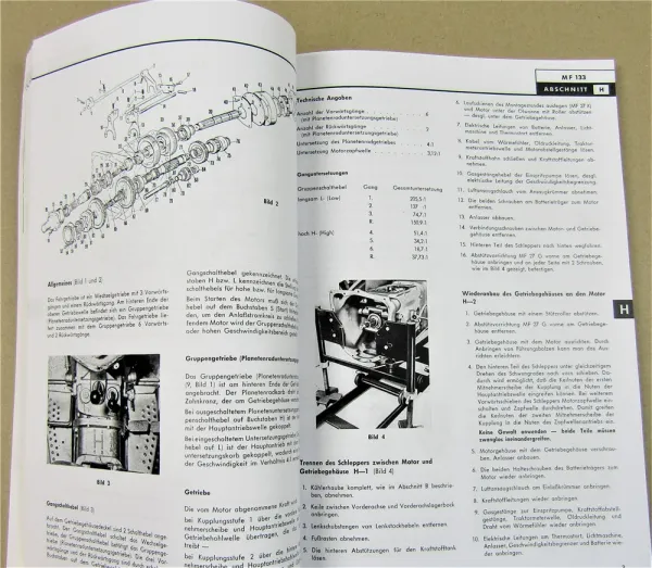 Massey Ferguson MF 133 Reparaturleitfaden Schlepper Werkstatthandbuch
