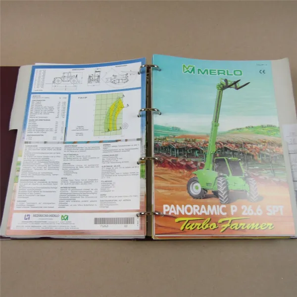 Merlo Panoramic 23 26 - 101 Teleskoptechnik Unterlagen und 40 Prospekte