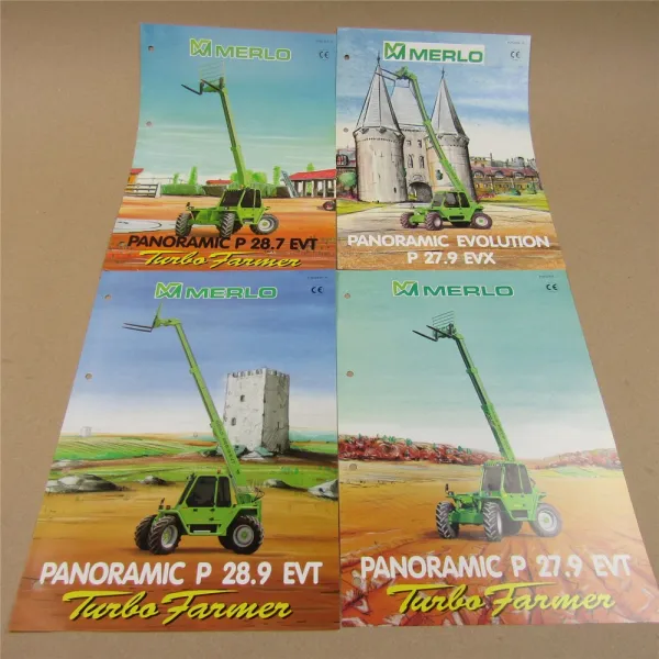 Merlo Panoramic 23 26 - 101 Teleskoptechnik Unterlagen und 40 Prospekte